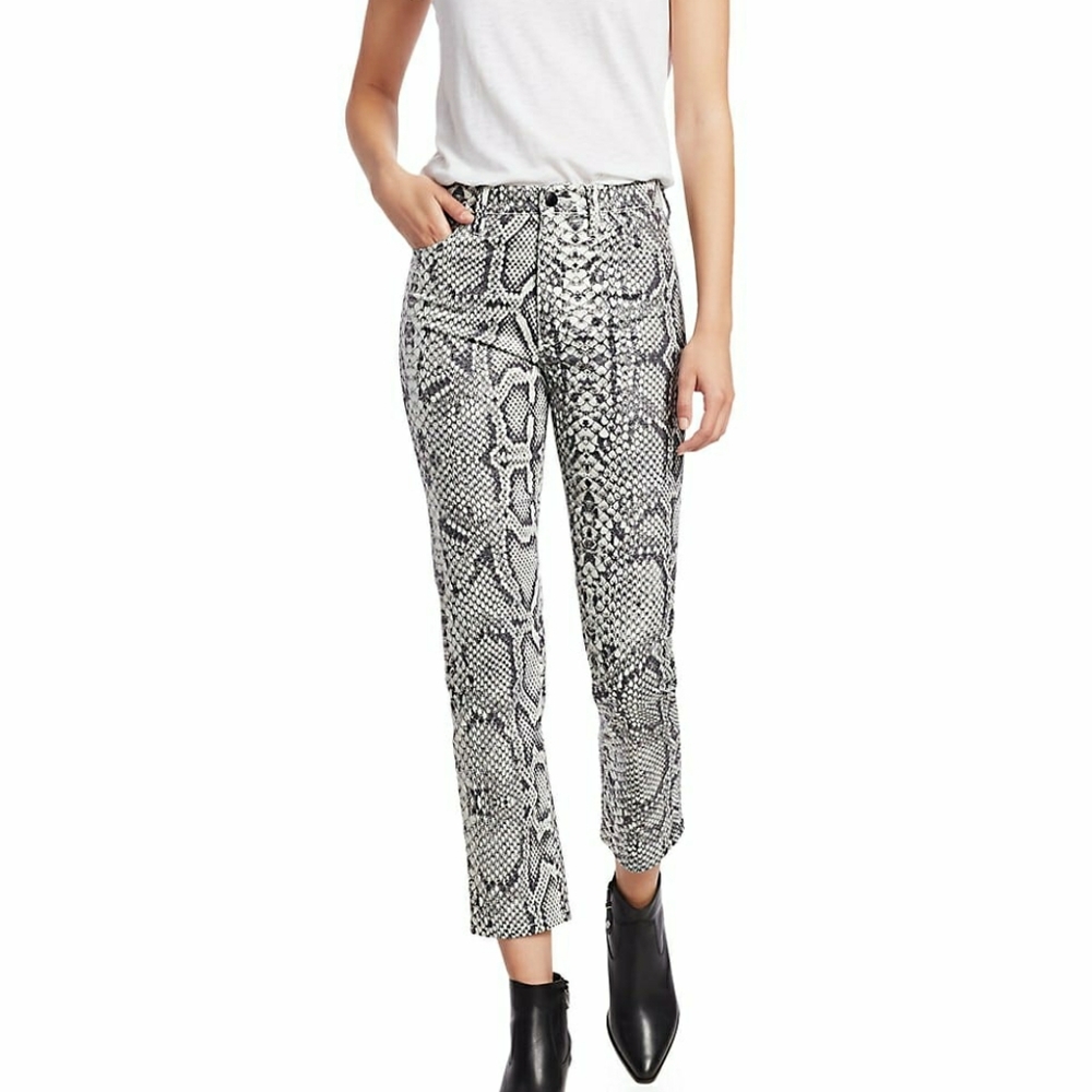 JOE'S | scaled python cigarette high rise pant